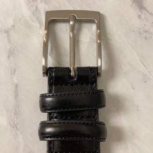 Perry Ellis Mens Black Dress Belt 34”